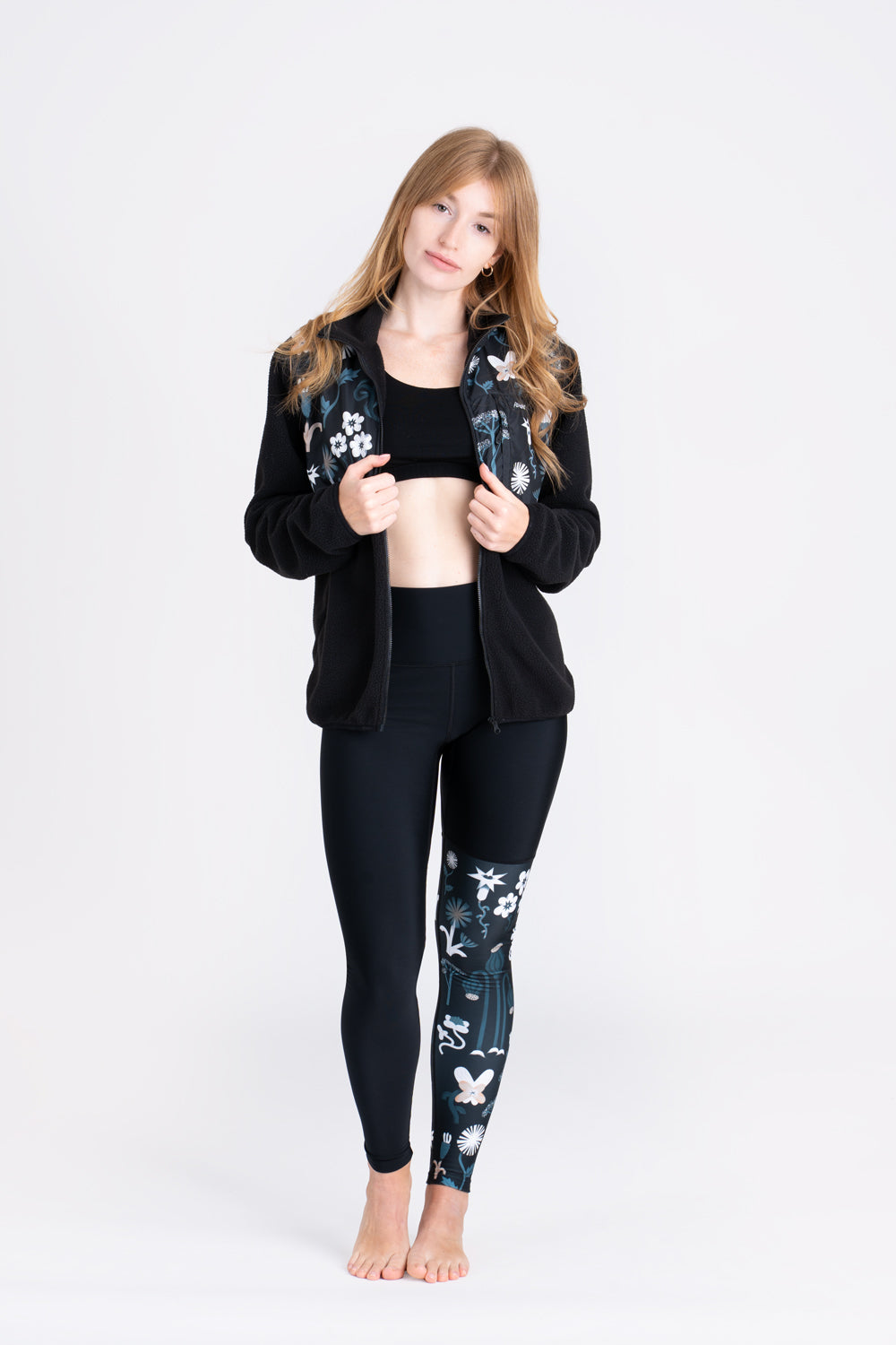 Sweatshirt Frosty Meadow with zipper